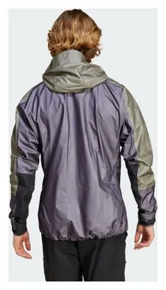 Adidas Terrex TRK GTX Khaki Violet Waterdichte Jas voor heren