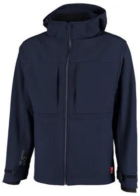 BALLYCLARE SOFTSHELL JAS MET CAPUCHON WINDDICHT/WATERAFSTOTEND NAVY 98301/851 MAAT:XL