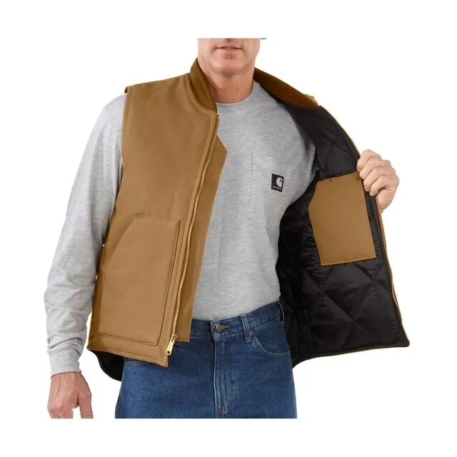 Carhartt Relaxed Fit Firm Duck Bodywarmer Bruin - maat 3XL