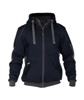 DASSY® Pulse Sweatshirt Jas Nachtblauw/Antracietgrijs maat S