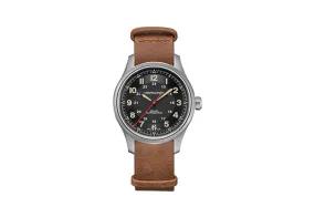Hamilton horlogeband H70645533 - bruin leer