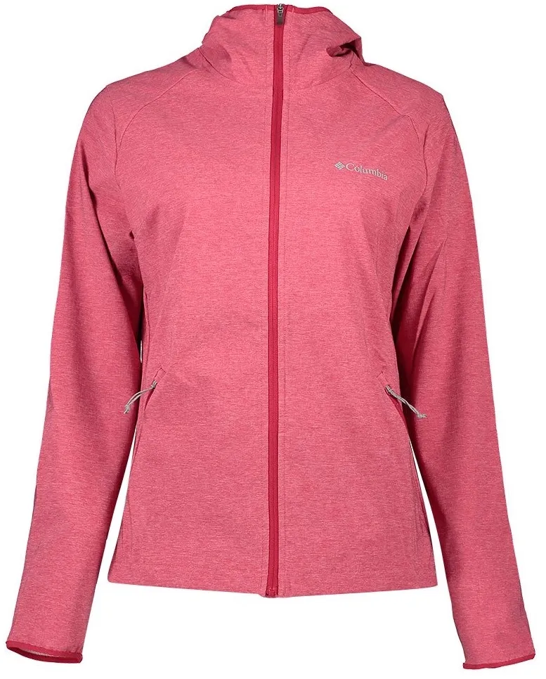 Jas Columbia Women Heather Canyon Softshell Jacket Red Orchid