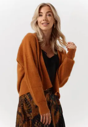 Mes Demoiselles Cari vest camel Bruin Dames
