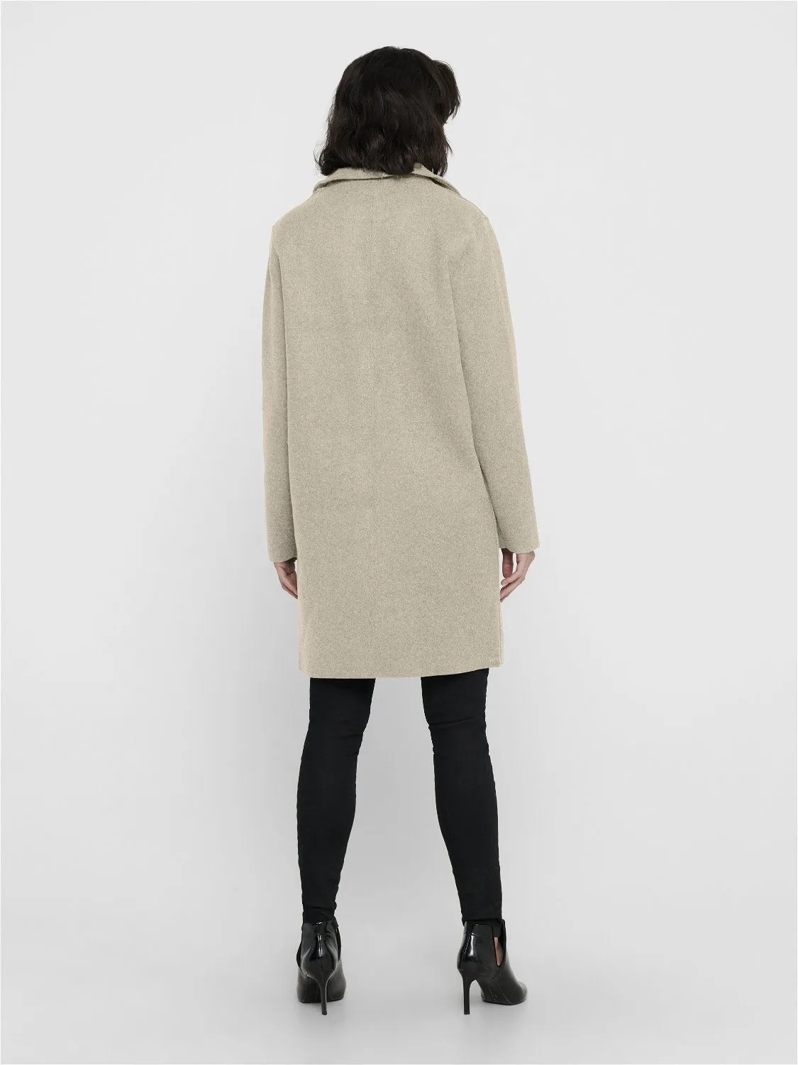 Only Lange jas ONLCARRIE BONDED COAT OTW NOOS
