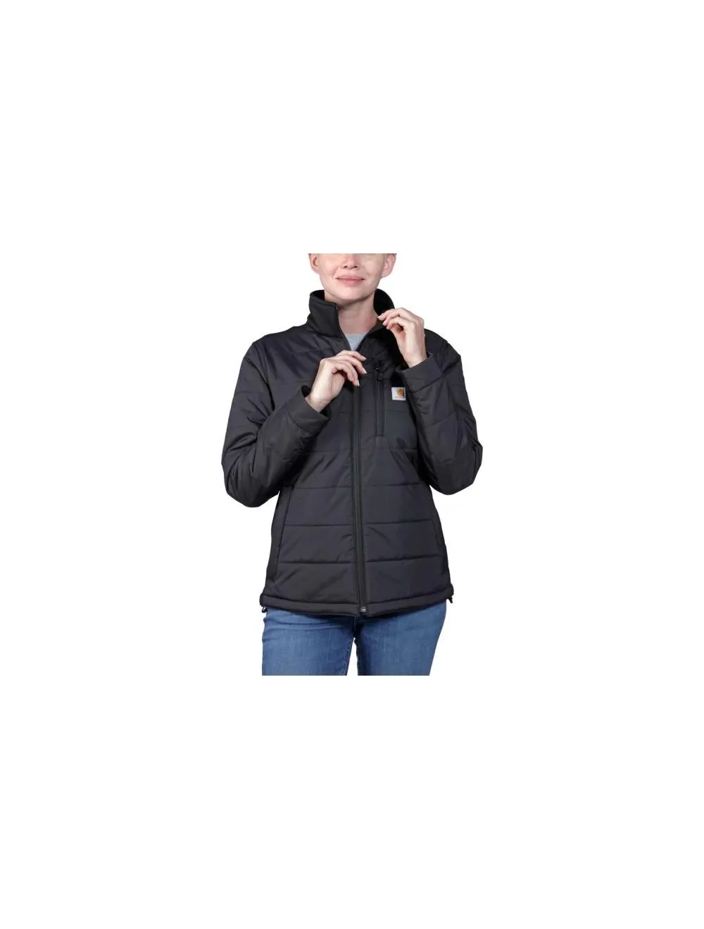 Rain defender dames jas met licht gewicht isolatie zwart uit het Carhartt Jassen Dames assortiment
