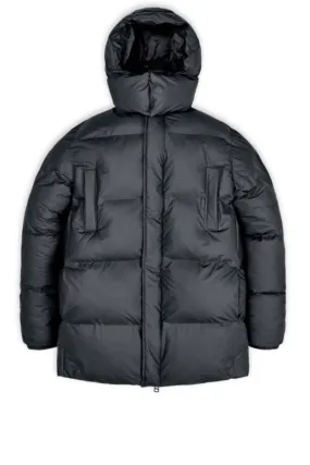Rains Jas Boxy Puffer Parka Grijs
