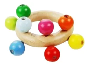 rammelaar ballen junior 70 cm hout bruin