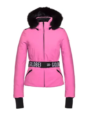 Ski Jas Goldbergh Women Hida Real Fox Fur Wow Pink