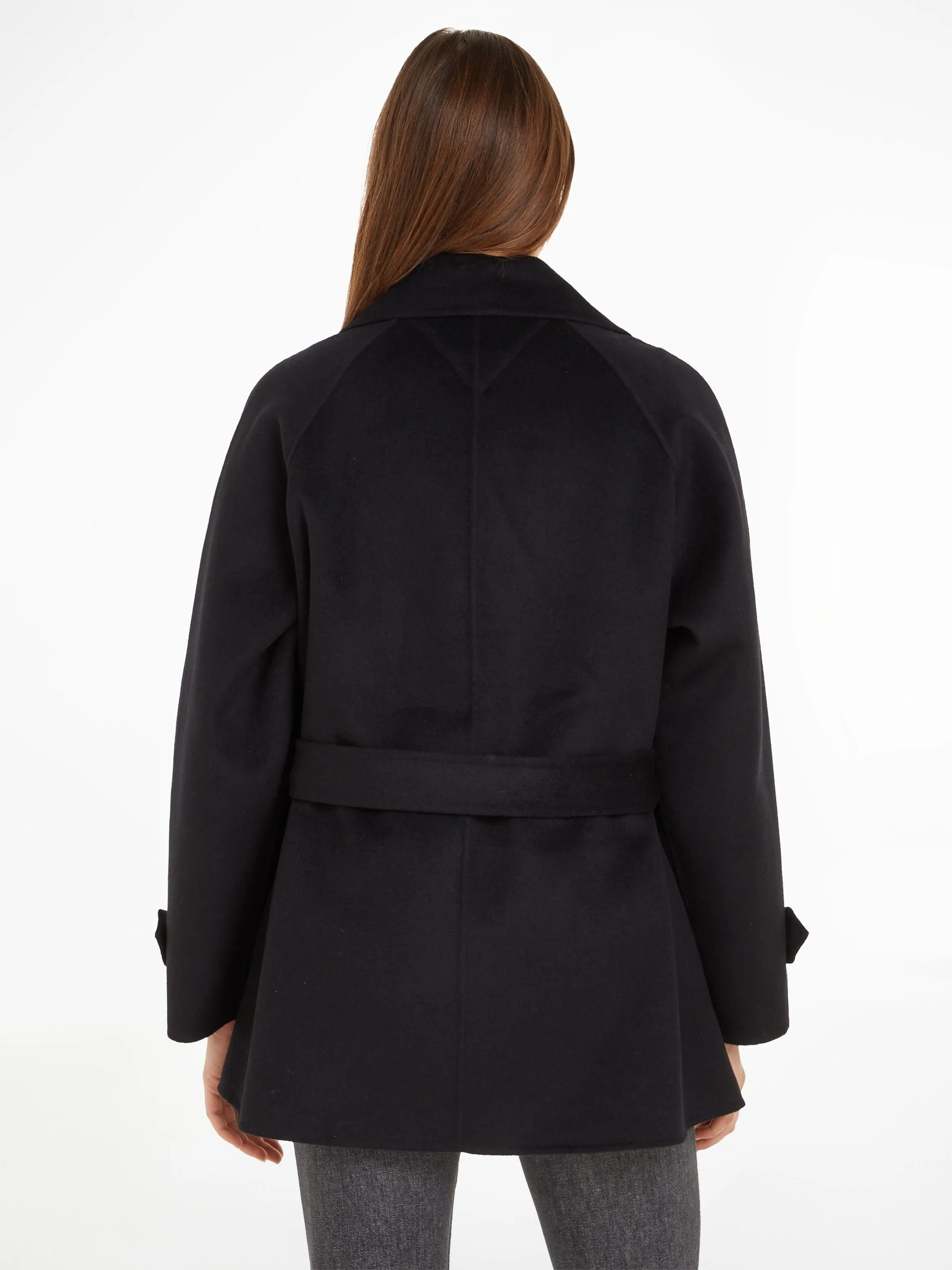 Tommy Hilfiger Korte jas DF WOOL BLEND SHORT TRENCH